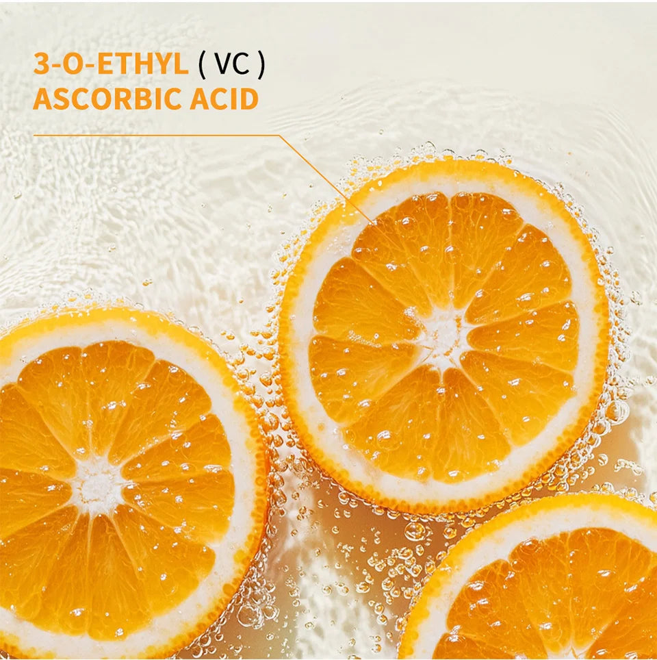 6pcs/set Vitamin C Skin Care Set Deep Cleansing Facial Cleanser Face Cream Moisturizing Anti Wrinkles Face Care Kit Gift Box