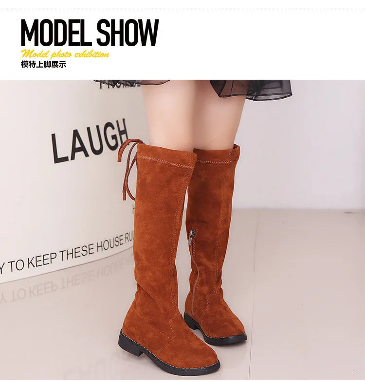 Children Over Knee Boots Girl Shoes Knee Fashion Children Boots Autumn And Winter Princess Girls Boots