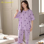 SUKAE M-5XL Cool Modal Woman's Pajamas Summer Plus Size Calf-length Pijamas Casual Knee-length Home suits Women's Capris Sleepwear