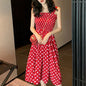Women's Dresses 2026 Summer Fashion Loose None Sleeve Polka Dot Shoulder Plus Size Casual Dress Sexy Dress