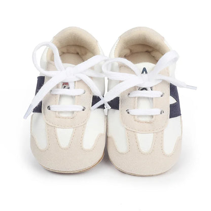 Newborn Baby Sneakers Letter Patchwork Baby Casual Shoes Anti-slip Hundred Toddler Baby Boys Girls Shoes 0-18 Months