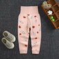 Baby Girls Boys Pants Toddler Bottoming Leggings Children Cotton Cartoon Trousers High Waist 2024 Autumn Newborn Kids Clothing