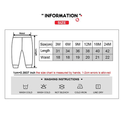 Kiddiezoom 1 Pcs Fashion Unisex Solid Baby Boy Girl Pants 0-24Months Cotton Ribbed Soft Newborn Leggings