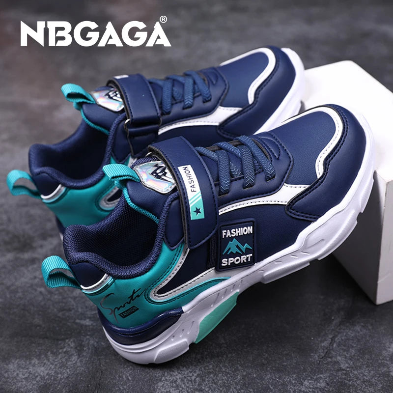 Children Sneaker Boys Shoes Leather Flat Kids Shoes for Girl Lightweight Sports Running Tennis Boy Sneaker Walking Outdoor