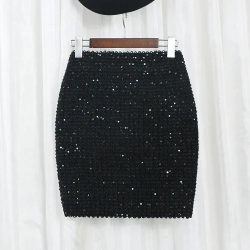 Sequin Skirt with sequins for women Summer style beach short Sequined Skirt Belly Dancer Costume  Sexy High Waist Sequins skirt