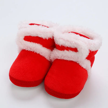Newborn Toddler Warm Boots Winter First Walkers baby Girls Boys Shoes Soft Sole Fur Snow Booties Kids Snow Boots for 0-18M Bebe