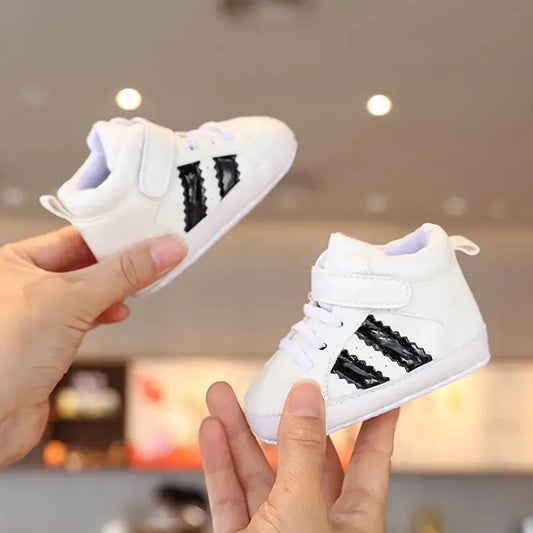 0-18M Baby Shoes Boy Newborn Infant Toddler Casual Comfort Cotton Sole Anti-slip PU Leather First Walkers Crawl Crib Shoes