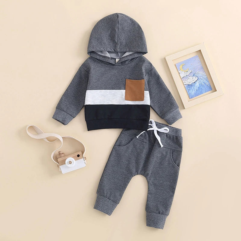 Kupretty Toddler Baby Boy Winter Outfit Clothes Hoodie Sweatshirt Tops and Pants 3 6 9 12 18 24 Months Fall Outfits Set