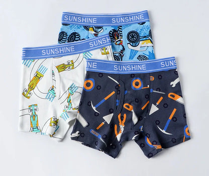 6 Pcs Baby Toddler Boys' Underwear,  100% Cotton Kids Underwear, Little Boys Briefs Soft Dinosaur Boxer Briefs