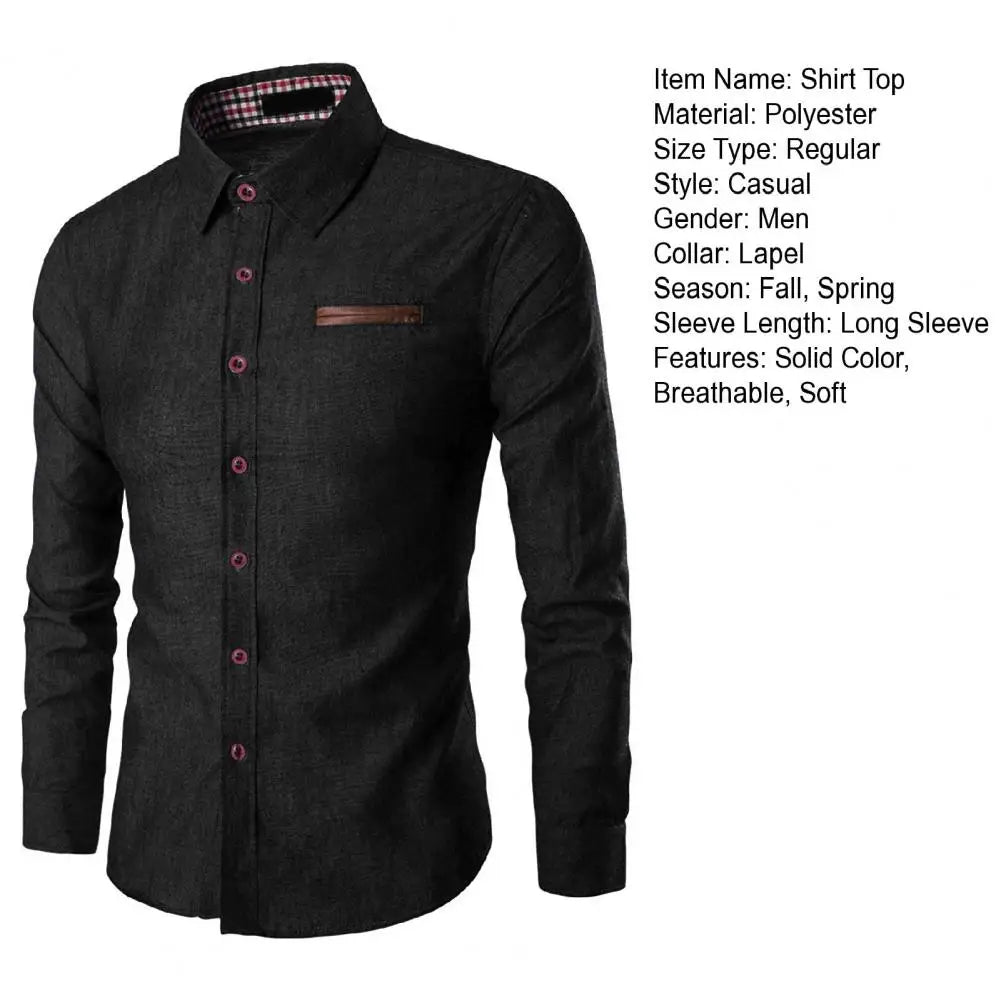 Men's Denim Shirts 2025 Long Sleeve Men Dress Shirt Fashion Slim Fit Style Navy Blue Jeans Male Shirt Long sleeve Shirt For Men