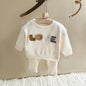 Newborn Baby Clothes Infant Outfit Boy Girl Sweatshirt Spring Autumn Top Pants Letter Long Sleeve 2Pcs Kids Children Clothes Set