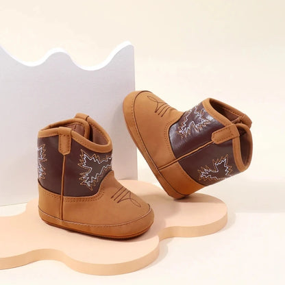 Baby Boots Made Of Soft PU and High-quality Cotton 2026 New Autumn and Winter Short Boots With Rubber Soles and Anti Slip Baby