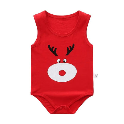 Summer Baby Bodysuit Kids Sleeveless Casual One-Pieces Newborn Boy Girl Cartoon Animal Romper Toddler Jumpsuit Clothes 0-2 Years