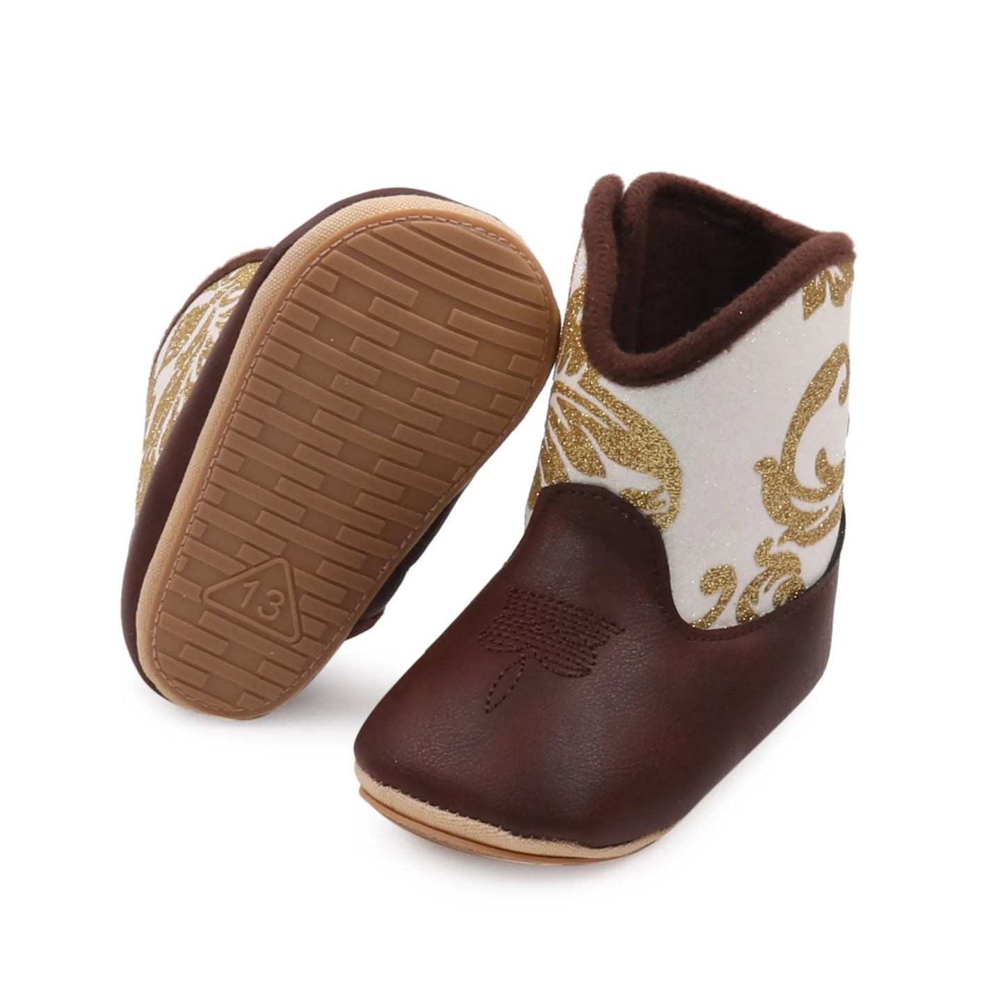 Baby Boots Made Of Soft PU and High-quality Cotton 2026 New Autumn and Winter Short Boots With Rubber Soles and Anti Slip Baby