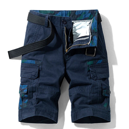New Summer Men Cargo Camouflage Shorts Men's Cotton Beach Multi Pocket Shorts Man Spring Casual Joggers Shorts Male