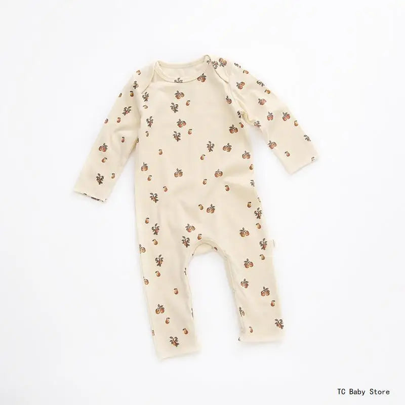 KS Baby Romper Boys Girls Crawling Suit Long Sleeve Rompers Newborn Bodysuit Brand Lemon Clothes Cotton Onesie One-piece