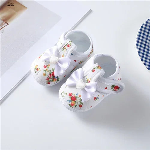 0-12Month Baby Girl Boy Shoes First Walkers Cotton Soft Newborn Baby Shoes Cute Infant Toddler Baby Shoes for Girls Boys Spring