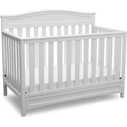 Children Emery 4-in-1 Convertible Baby Crib - Greenguard Gold Certified, White Convertible Cribs