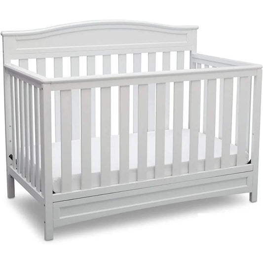 Children Emery 4-in-1 Convertible Baby Crib - Greenguard Gold Certified, White Convertible Cribs