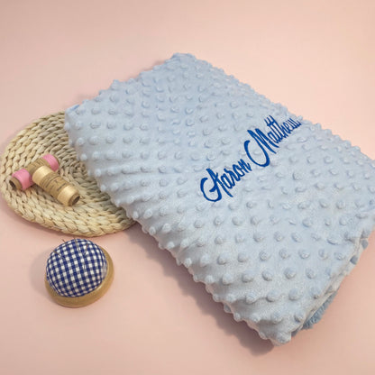 Personalized Baby First Name Cover Kids Custom Blanket Newborn Boy Girl Birthday Gift Swaddle Bed Toddler Stroller Crib Blanket