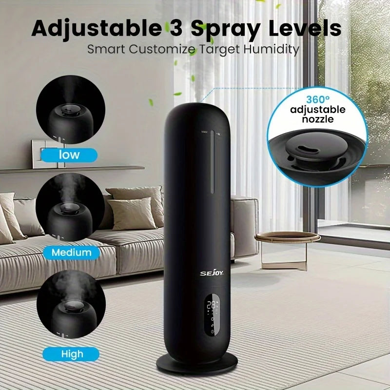 SEJOY Air Humidifiers  for Bedroom Large Room Home Quiet Air Humidifier for Baby Nursery & Plants Essential Oil Diffuser