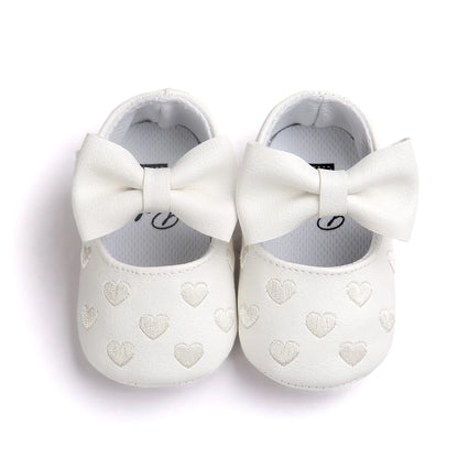 Meckior Baby Shoes Newborn Infant Boy Girl First Walker PU Sofe Sole Princess Bowknot Fringe Toddler Baby Crib Shoes Casual