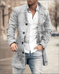 European and American Woolen Overcoat for Autumn and Winter. Korean Style Fashionable Men's Stand-up Collar Woolen Overcoat.