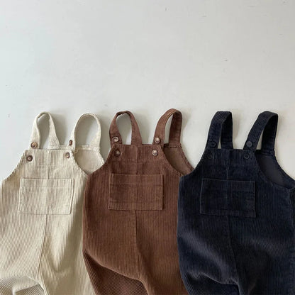 2025 Newborn Clothes Boy's Corduroy Jumpsuit Autumn Winter Jumpsuits Girl's romper Casual Bib Pants Overalls  Baby kids clothes