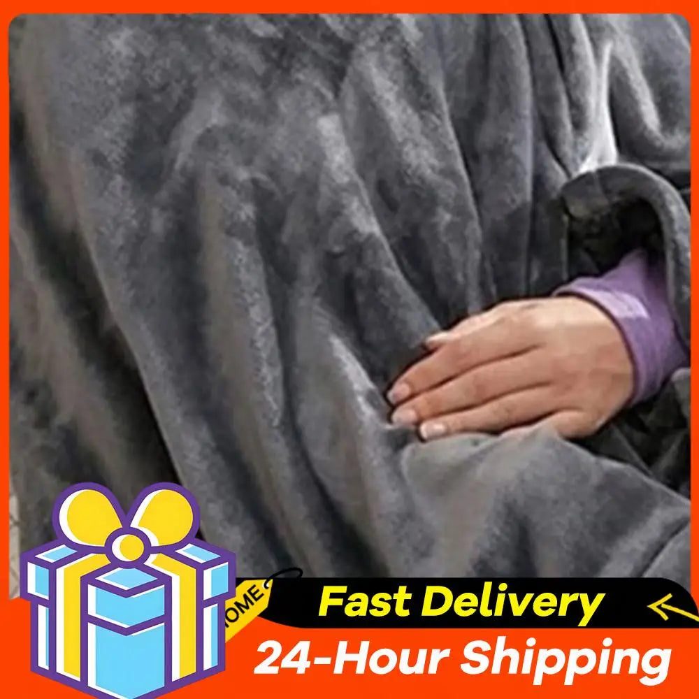 3 Heating Levels Fleece Heated Blanket Wearable Warmer Coral Velvet Blanket Quickly Heated Cape Pad USB Electric Heated Blanket