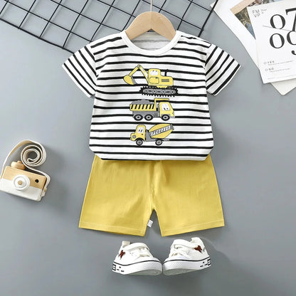 1 2 3 year Baby Clothing Girls Boys Cotton Suit for Children Two Clothes Sets for Babies Newborn Baby Clothes
