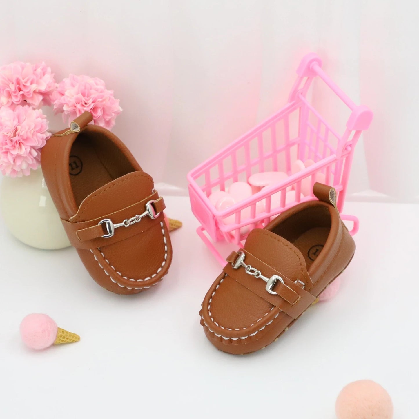 RABEISIR Casual Solid Color Slip On Low Top Loafer Shoes For Baby Boys, Lightweight Comfortable Non Slip Flat Shoes