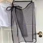INS Blogger Lace Layered Gauze Skirt Y2k Streetwear Apron Wrap Skirt Lace Up Matching Pants Spicy Girl Stacked Y2k Wrap Skirt