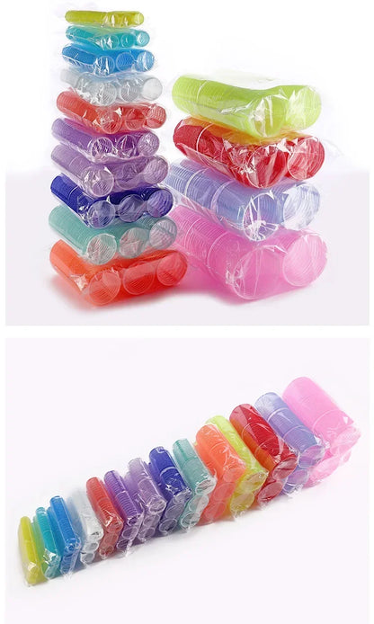 Hair Rollers Self Grip Hook Hair Curlers Heatless Roller Salon Dressing Curlers Jumbo Size Sticky Hair Styling Tools