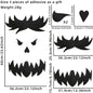 Halloween decoration room door stickers window décor skeleton hand pumpkin DIY devil witch hat glass window stickers ghost