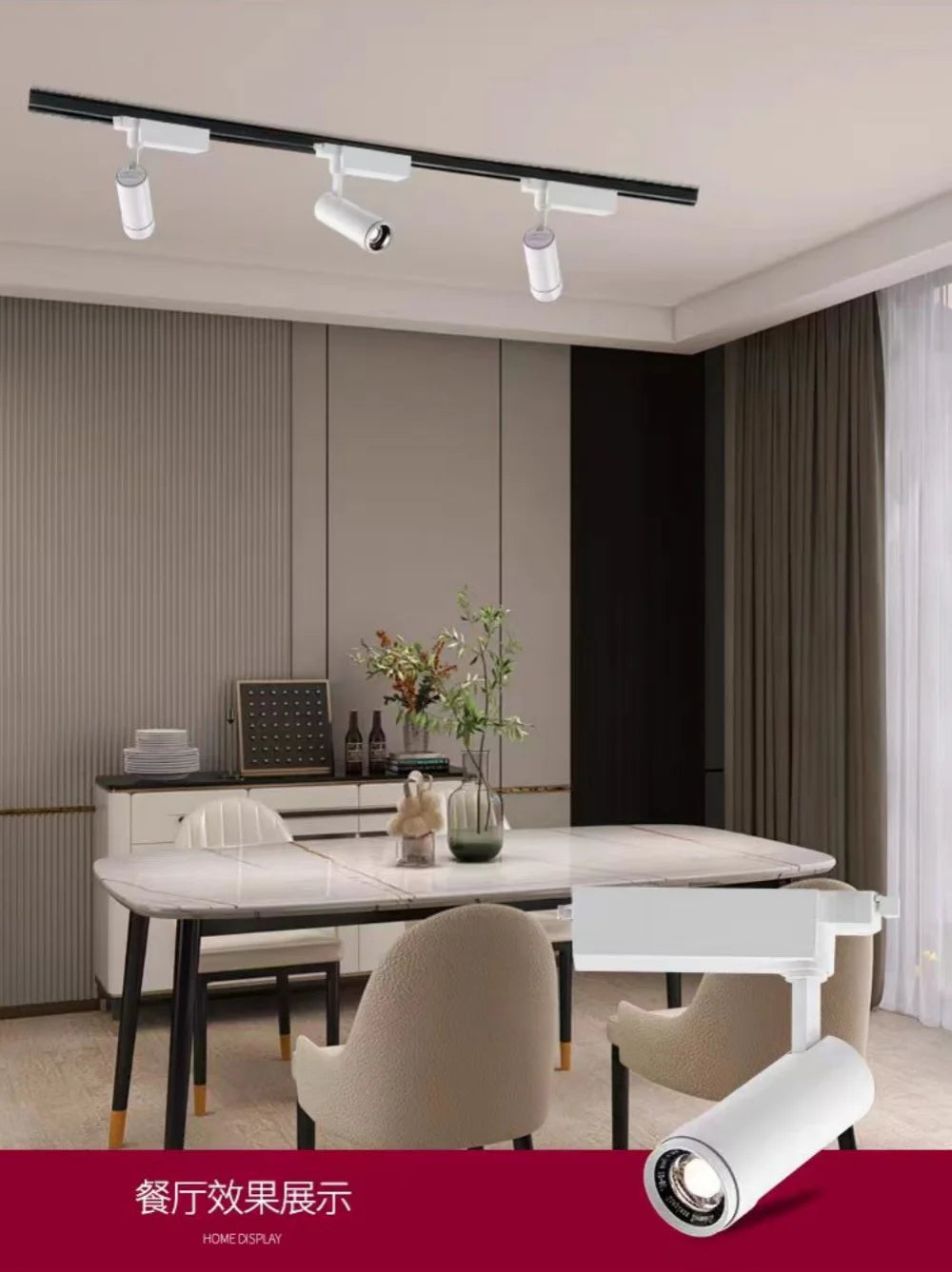 LED Focusing Exhibition Spotlight Shop Gallery Museum Adjustable Angle Wall Wash Light