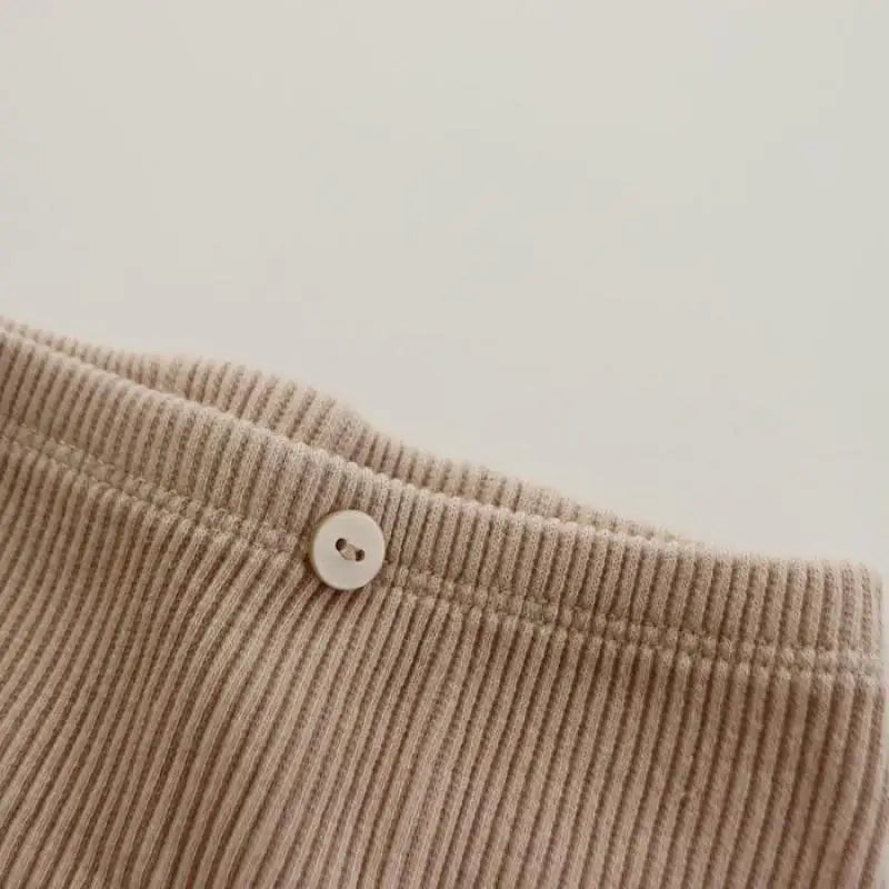 Spring Autumn Ins Boy Girl Baby Ribbed Leggings Children Solid Tight Casual Pants Infant Fashion Cotton Trousers Toddler Clothes