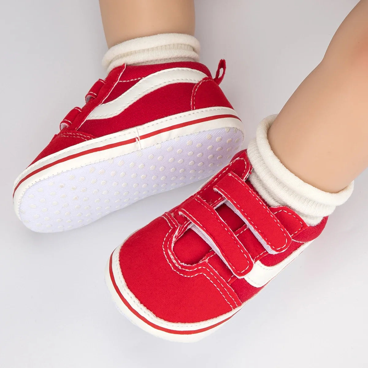 2025 Baby Canvas Sneakers Classic Stripes Casual Baby Boy Girl Shoes Anti-slip Soft First Walkers Infant Baby Unisex Shoes