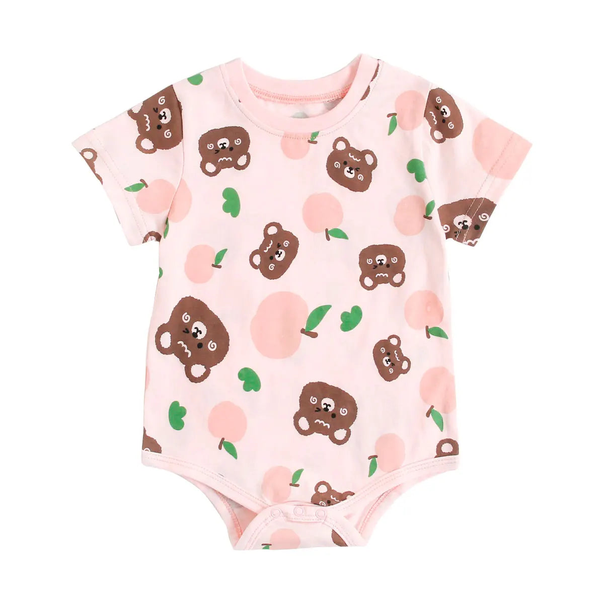 Sanlutoz Short Sleeve Baby Boys Girls Summer Bodysuits Cotton Infants Clothing Onesies Cute Cartoon Printing