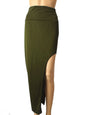 Fashion Split Skirts Women Sexy Long Sexy Skirts Open Side Split Skirt Long High Waist High Slit Maxi Skirt Black