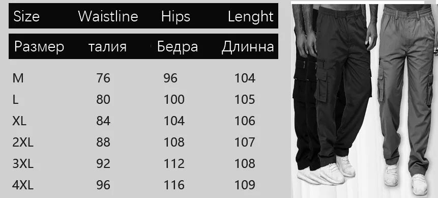 Sweatpants Men Jogger Cargo Pants Casual Multi Pockets Military Tactical Trousers Tactical Cargo Baggy Pants Men