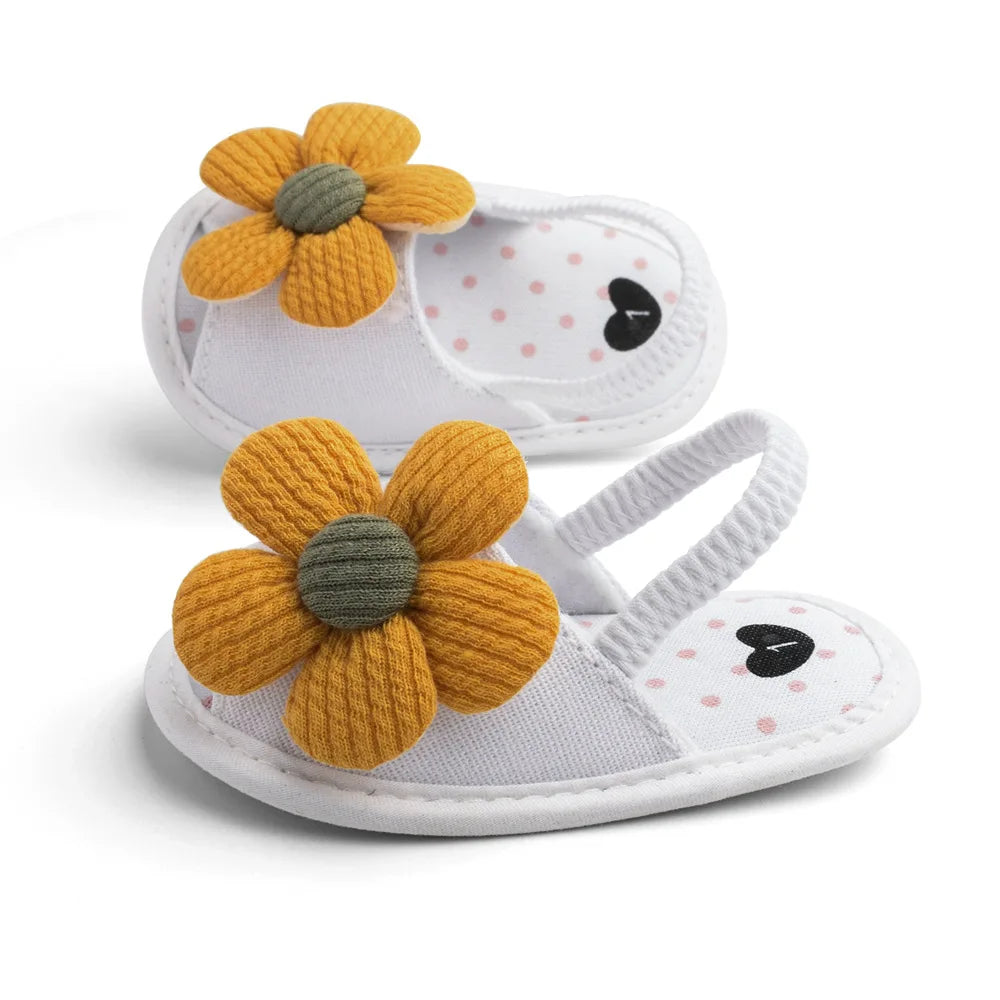 Summer New Sunflower Baby Sandals Soft Bottom Baby Toddler Shoes 0-1 Years Old Baby Girls  Baby Shoes Girls  Baby Boy Shoes