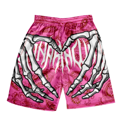 2025 Summer Classic Skull Beach Short Pants New Fashion Skeleton Hand Print Men Women Gym Shorts Quick Drying Trunks Ice Shorts
