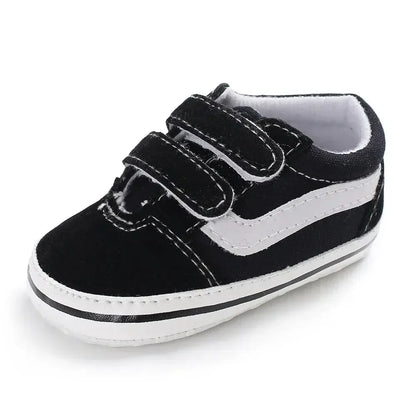 2025 Baby Canvas Sneakers Classic Stripes Casual Baby Boy Girl Shoes Anti-slip Soft First Walkers Infant Baby Unisex Shoes