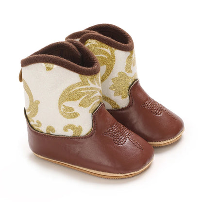 Baby Boots Made Of Soft PU and High-quality Cotton 2026 New Autumn and Winter Short Boots With Rubber Soles and Anti Slip Baby
