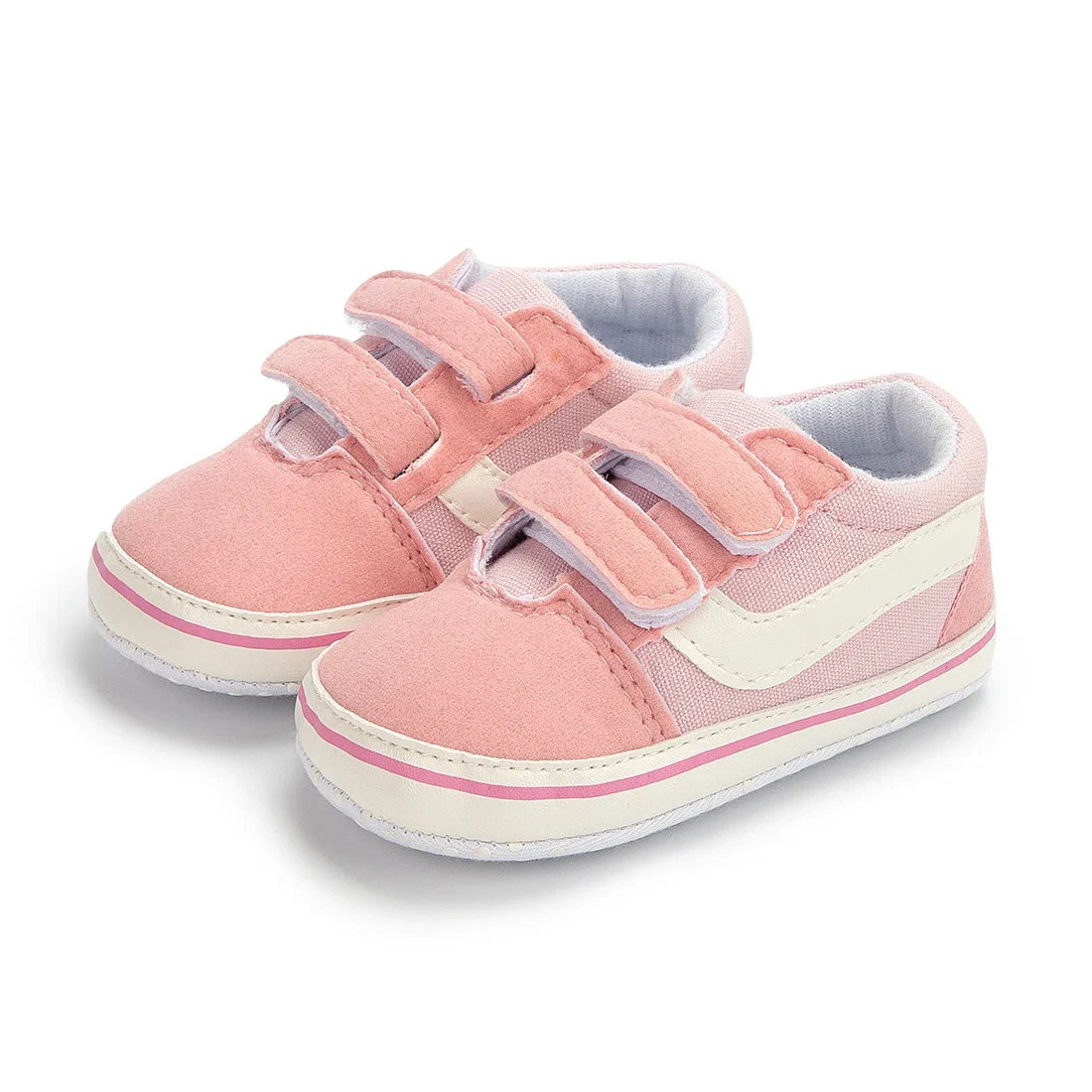 2025 Baby Canvas Sneakers Classic Stripes Casual Baby Boy Girl Shoes Anti-slip Soft First Walkers Infant Baby Unisex Shoes