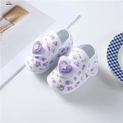 0-12Month Baby Girl Boy Shoes First Walkers Cotton Soft Newborn Baby Shoes Cute Infant Toddler Baby Shoes for Girls Boys Spring