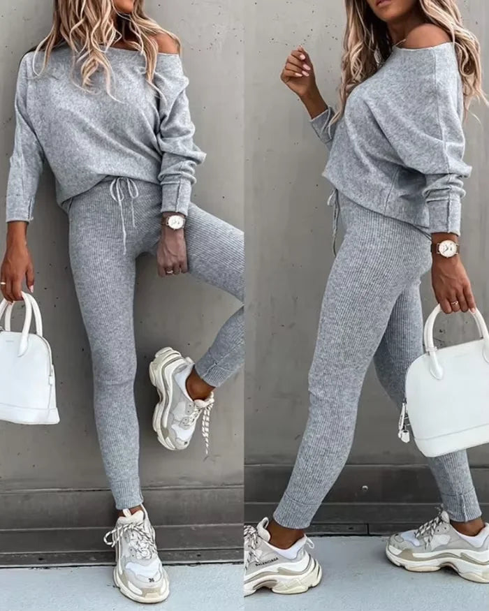 Women's Sports Suits 2025 Autumn Winter Latest Marketing Solid Thick Long Sleeved Zipper Sweatshirt Pants Set Two Piece Set
