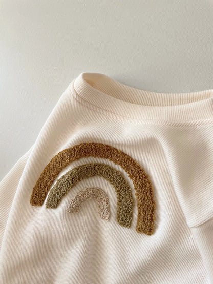 Europe Baby Cotton Knitting Clothing Sets Kids Boys Girls Spring Clothes Loose Tracksuit Pullovers Tops +Pants 2PCS Outfits