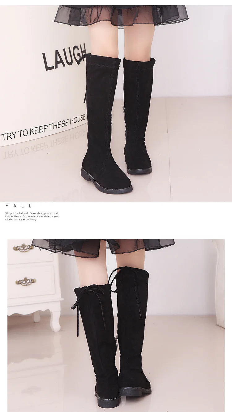 Children Over Knee Boots Girl Shoes Knee Fashion Children Boots Autumn And Winter Princess Girls Boots