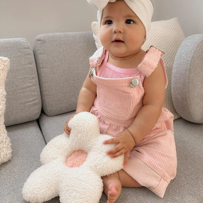 2025 Lorrainian 3-24M Baby Girl Summer Overalls Infant Wide Leg Solid Color Jumpsuit Front Pocket Suspender Pants Outfits